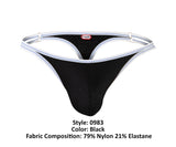 Pikante Men's Underwear PIK 0983 Novo Thongs Color Black