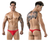Pikante Men's Underwear PIK 1823 Luxury Thongs Color Red Mesh