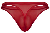 Pikante Men's Underwear PIK 1823 Luxury Thongs Color Red Mesh