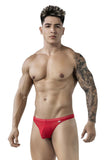 Pikante Men's Underwear PIK 1823 Luxury Thongs Color Red Mesh