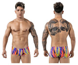 Pikante Men's Underwear PIK 1828 Abstract Trunks Color Purple