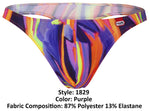 Pikante PIK 1829 Abstract Thongs Color Purple