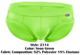 Pikante PIK 2114 Lenox Briefs Color Neon Green