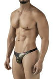 Pikante Men's Underwear PIK 2123 Gold Cup Thongs Color Black