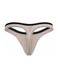 Pikante Men's Underwear 26076 Isis Sleek Thongs Color Beige