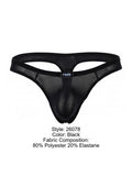 Pikante Men's Underwear Seductive Comfort PIK 26078 Isis Thongs Color Black