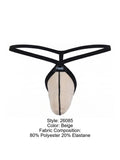 Pikante Men's Underwear PIK 26085 Minimalist Men's G-String color Beige