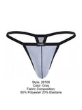 Pikante Men's Underwear 26109 PIK 26109 Khonsu Thongs in Color Gray