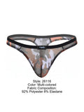 Pikante Men's Underwear PIK 26116 Cam Thongs Color Multi-colored