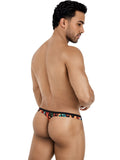 Pikante Men's Underwear 26124 Animal Print Thongs Color Multi-colored