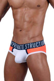 Private Structure Men's Underwear BAUT4388 Athlete Mini Briefs Color White League