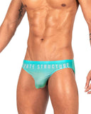 Private Structure Men's Underwear BRUT4392 Bare Bikini Color Cyan Mist