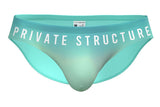 Private Structure Men's Underwear BRUT4392 Bare Bikini Color Cyan Mist