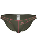 Private Structure Men's Underwear EPUS4563 Prime Eutopia Bikini Brief Color Olive