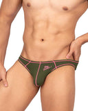 Private Structure Men's Underwear EPUS4563 Prime Eutopia Bikini Brief Color Olive