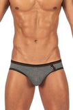 Private Structure Men's Underwear LCUT4358 Barn Boy Low Rise Mini Brief Color Stone Gray