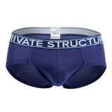 Private Structure Men's Underwear PBUZ3748 Platinum Bamboo Briefs Color Midnight Navy