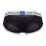 Private Structure Men's Underwear SCUS4529 Classic Mid Waist Mini Briefs Color Black