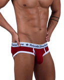 Private Structure Men's Underwear SCUS4529 Classic Mid Waist Mini Briefs Color Red