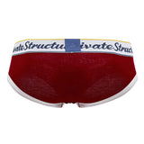 Private Structure Men's Underwear SCUS4529 Classic Mid Waist Mini Briefs Color Red
