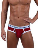 Private Structure Men's Underwear SCUS4529 Classic Mid Waist Mini Briefs Color Red