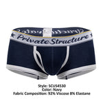 Private Structure SCUS4530 Classic Mid Waist Trunks Color Navy