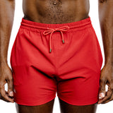 Red Swim Gym Short