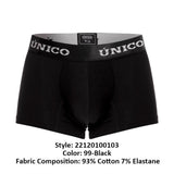 Mundo Unico Men's Underwear 22120100103 Intenso A22 Trunks Color 99-Black