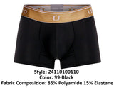 Mundo Unico Men's Underwear 24110100110 Lingote Trunks Color 99-Black