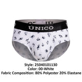 Mundo Unico Men's Underwear 25040101130 Frenchis Briefs Color 00-White