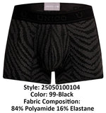 Mundo Unico Men's Underwear 25050100104 Zelmur Trunks Color 99-Black