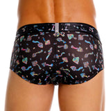 Mundo Unico Men's Underwear 25060101103 Hongos Briefs Color 99-Black