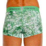 Mundo Unico Men's Underwear 26020100102 Piramide Trunks Color 43-Green