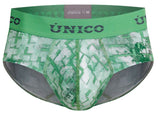 Mundo Unico Men's Underwear 26020101102 Piramide Briefs Color 43-Green