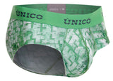 Mundo Unico Men's Underwear 26020101102 Piramide Briefs Color 43-Green