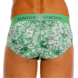 Mundo Unico Men's Underwear 26020101102 Piramide Briefs Color 43-Green