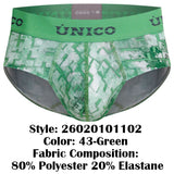 Mundo Unico Men's Underwear 26020101102 Piramide Briefs Color 43-Green