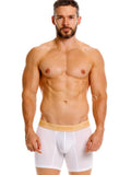 Unico 26040100225 Amber Boxer Briefs Color 00-White: Premium Comfort