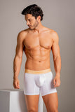 Unico 26040100225 Amber Boxer Briefs Color 00-White: Premium Comfort
