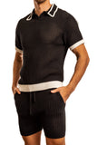 Matteo Crochet Knit Pull Over Shirt