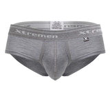 Xtremen Men's Underwear 41315 Cotton Blend Briefs Color Jasper Gray