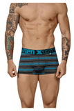 Xtremen Men's Underwear 51453C Stripes Trunk Color Turquoise
