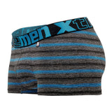 Xtremen Men's Underwear 51453C Stripes Trunk Color Turquoise