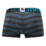 Xtremen Men's Underwear 51453C Stripes Trunk Color Turquoise