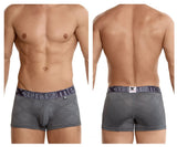 Xtremen Men's Underwear 54446C Jacquard Stripes Boxer Briefs Color Gray