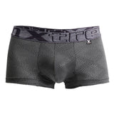 Xtremen Men's Underwear 54446C Jacquard Stripes Boxer Briefs Color Gray