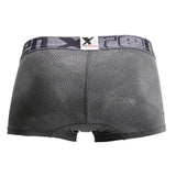 Xtremen Men's Underwear 54446C Jacquard Stripes Boxer Briefs Color Gray