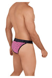 Xtremen Men's Underwear 91098X Microfiber Mesh Bikini Color Pink