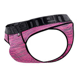 Xtremen Men's Underwear 91100X Microfiber Mesh Thongs Color Pink