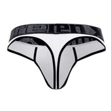 Xtremen Men's Underwear 91101X Microfiber Thongs Color White